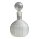 Large vintage matte glass H2O bottle