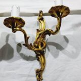 Bronze wall light triplet