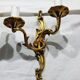 Bronze wall light triplet
