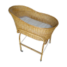 Cradle in rattan & wicker on foot