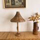Lampe de table en osier de rotin de style vintage