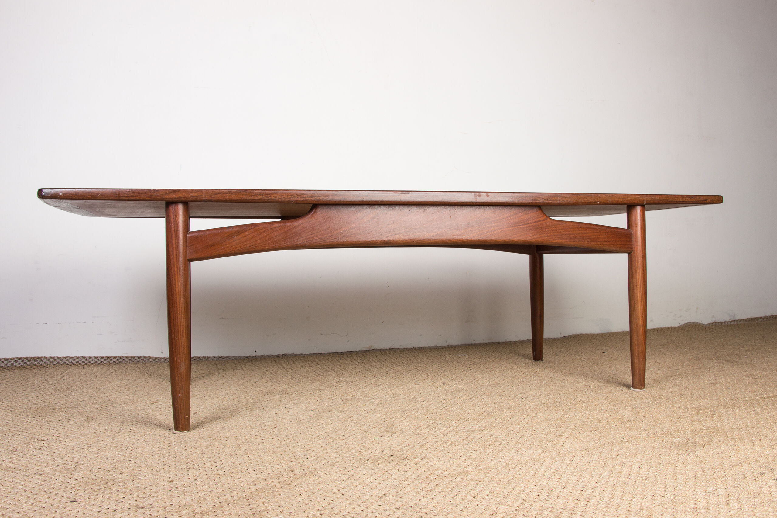Danish teak coffee table by HE Mobler 1960