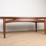 Danish teak coffee table by HE Mobler 1960
