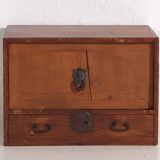 Ancient kodansu in Japanese cedar with compartments and lower drawer, early Taishō-Showa (circa 1915-1945) #24