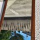 Large old mirror walnut wood frame