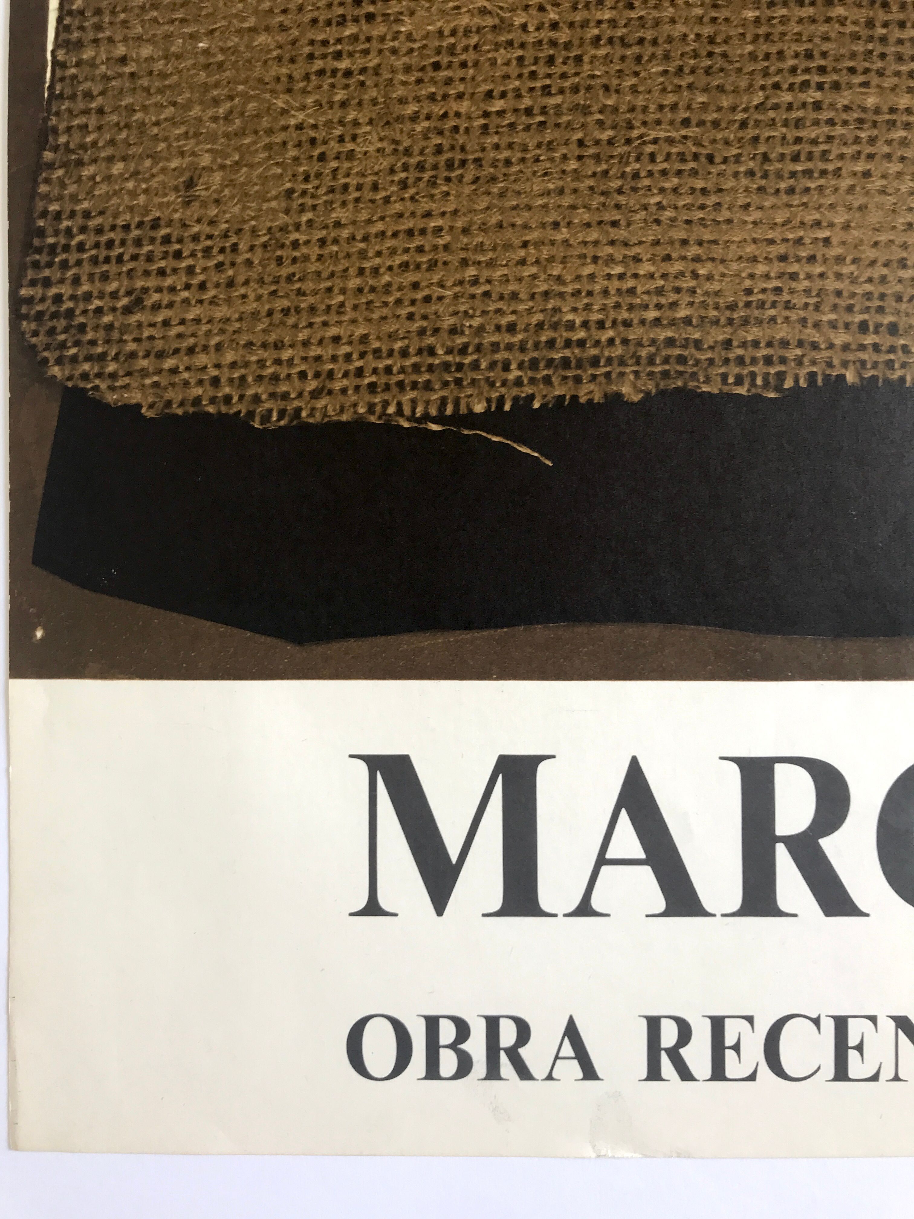 Poster in lithograph by Conrad MARCA-RELLI, Galeria Joan Prats, 1978