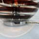 Pair of murano swirl glass table lamps, 1970s