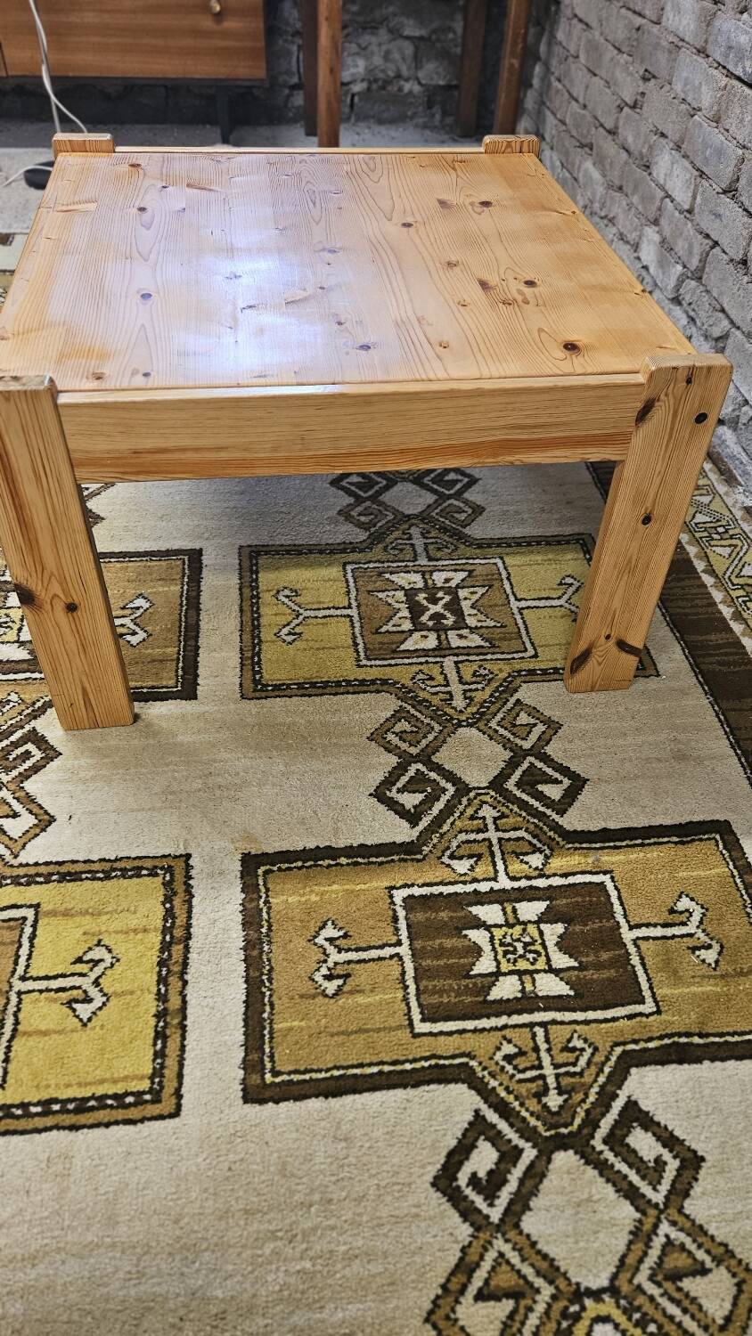 Danish pine coffee table 1970