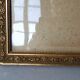 Old frame wood stucco gilding original 67x42 foliage 63x38 cm + glass SB