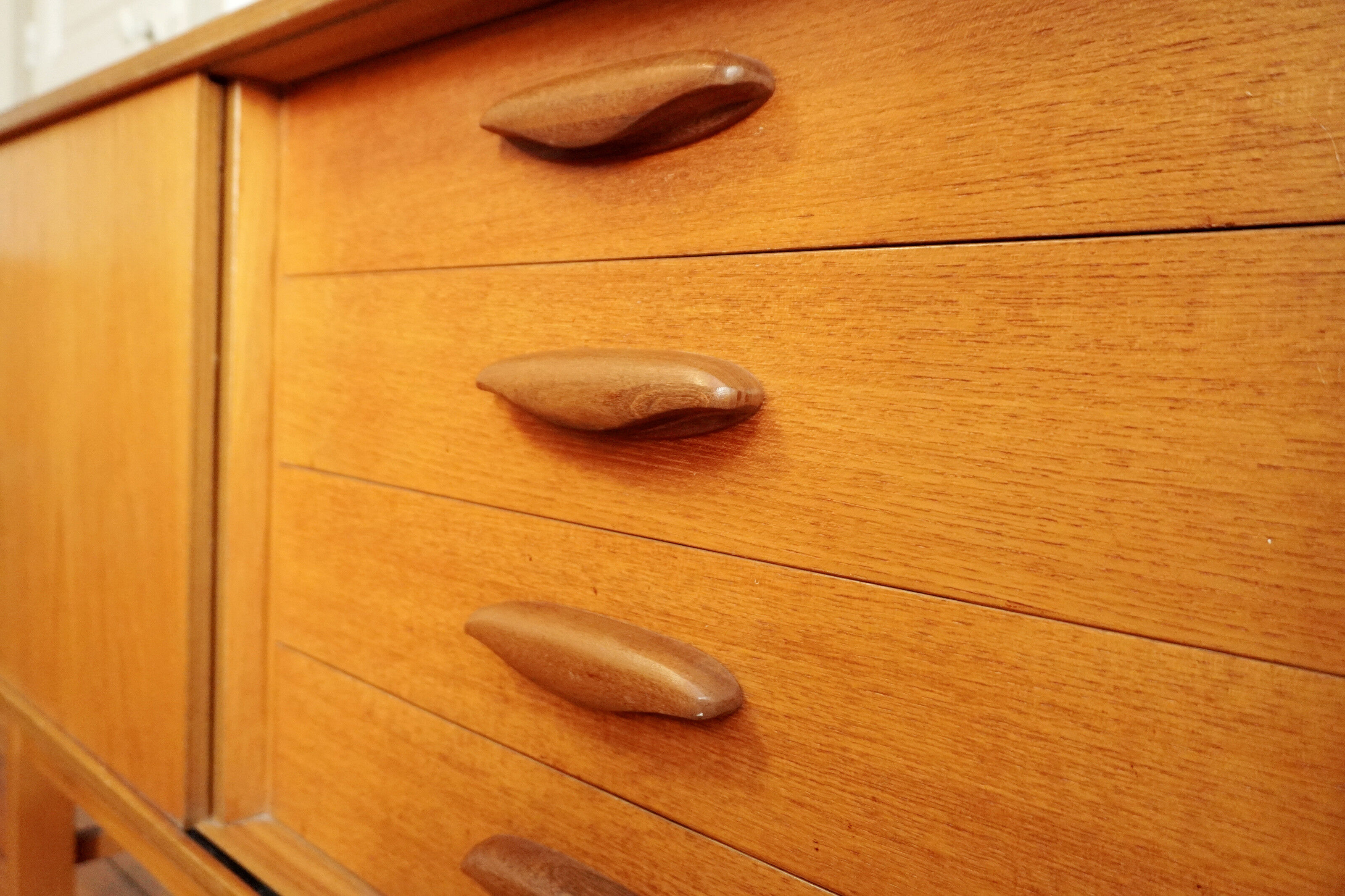 Vintage Scandinavian line in 60s teak