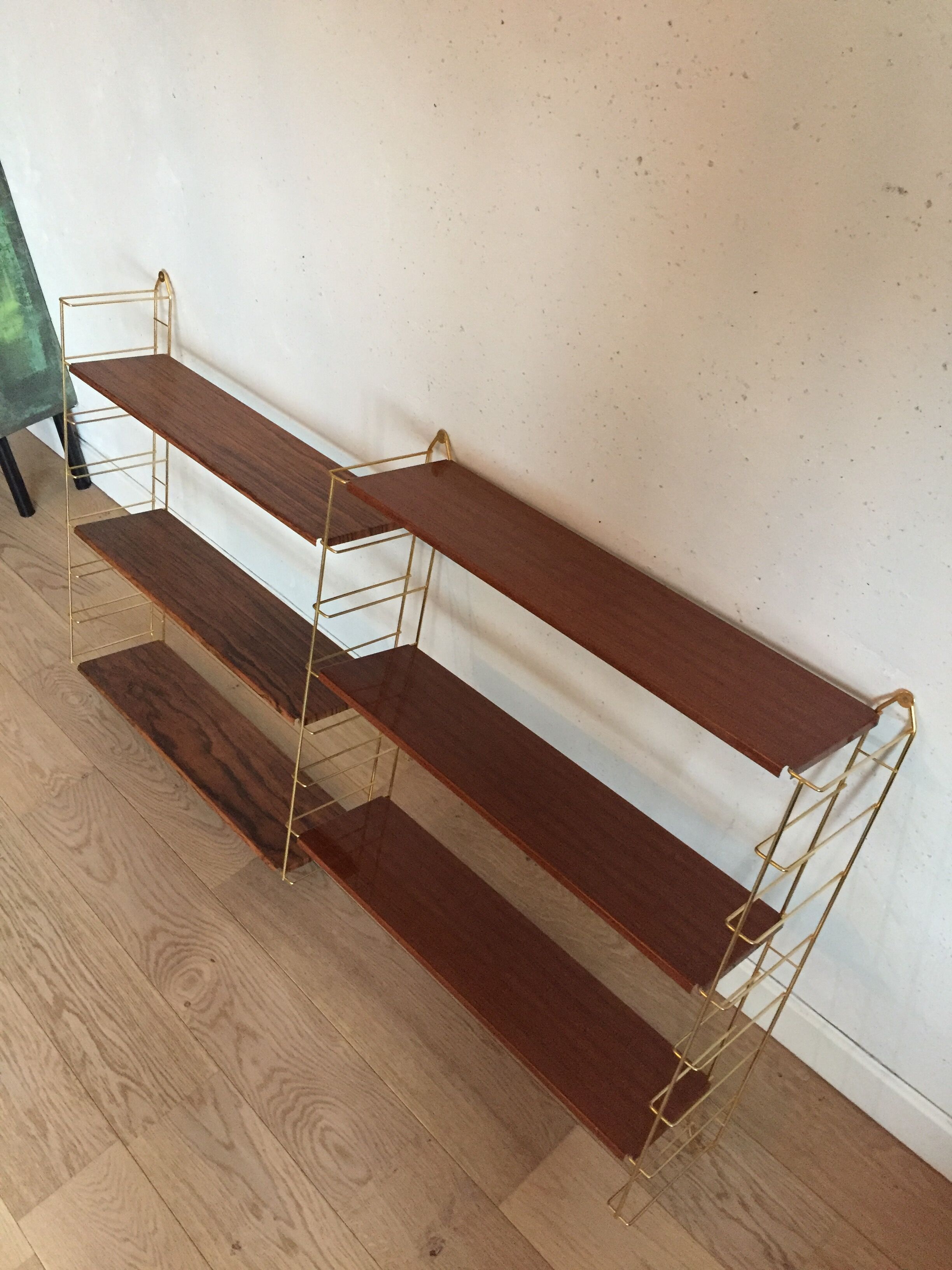 Shelf double string vintage 60s