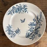 Badonviller ironstone dessert plates "Virginia Jasmine"