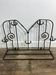 Wall-mounted coat rack in wrought iron, early 20th century