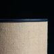 Large cylindrical lampshade in vintage burlap