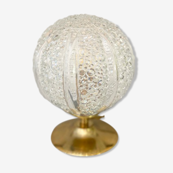 Glass "bubble" globe lamp