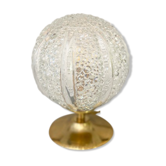 Glass "bubble" globe lamp