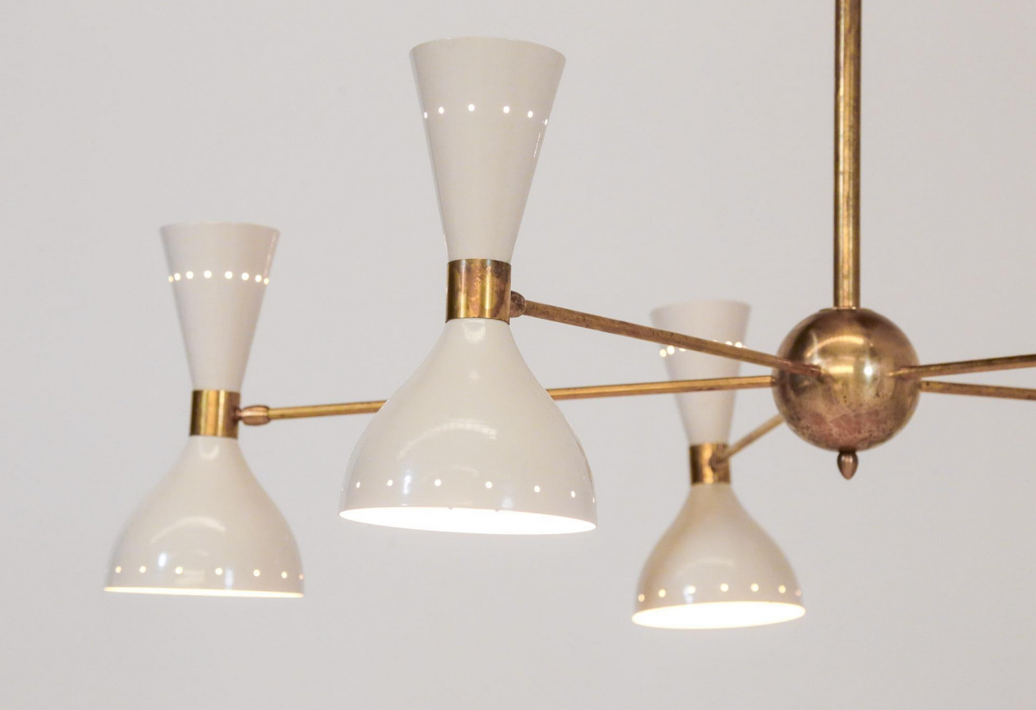 Italian brass chandelier