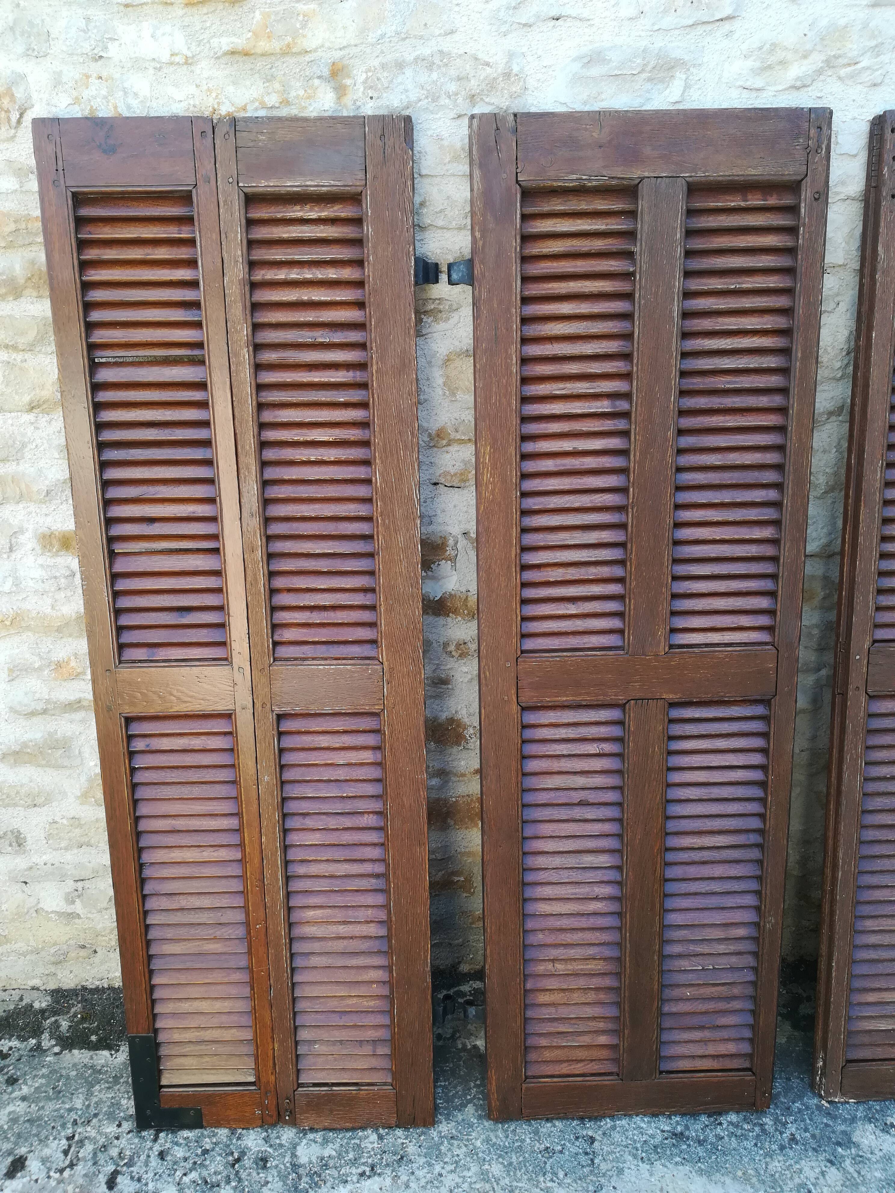 Oak shutters