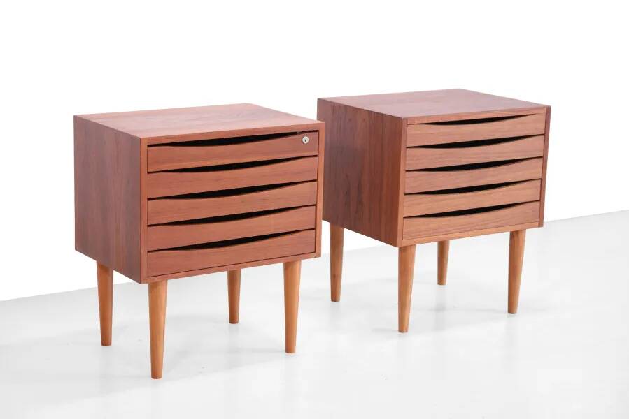 Danish design teak chests of drawers