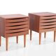 Danish design teak chests of drawers