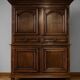 Louis XIII period cabinet in solid oak