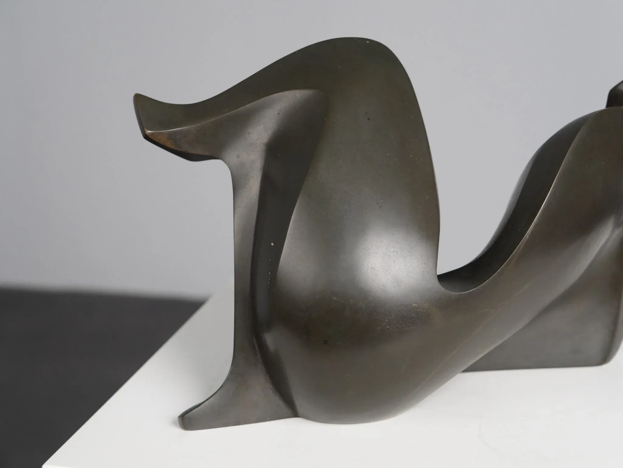 Abstract bronze female figure sculpture by Francine Govers, Netherlands, 1990s