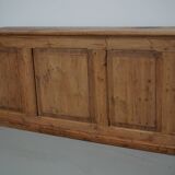 Armoire d'apothicaire / comptoir de magasin rustique en pin allemand vintage, années 1930