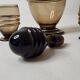 Carafe and 2 Art Deco crystal glasses