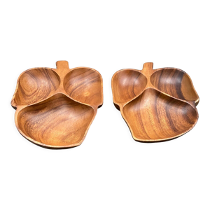 Deux plateaux apéritif en bois