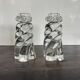 Pair of signed Baccarat Aladin candlesticks