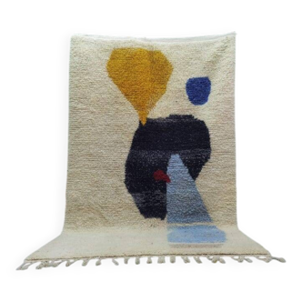 Tapis berbère en laine naturelle taille 150cm×250cm
