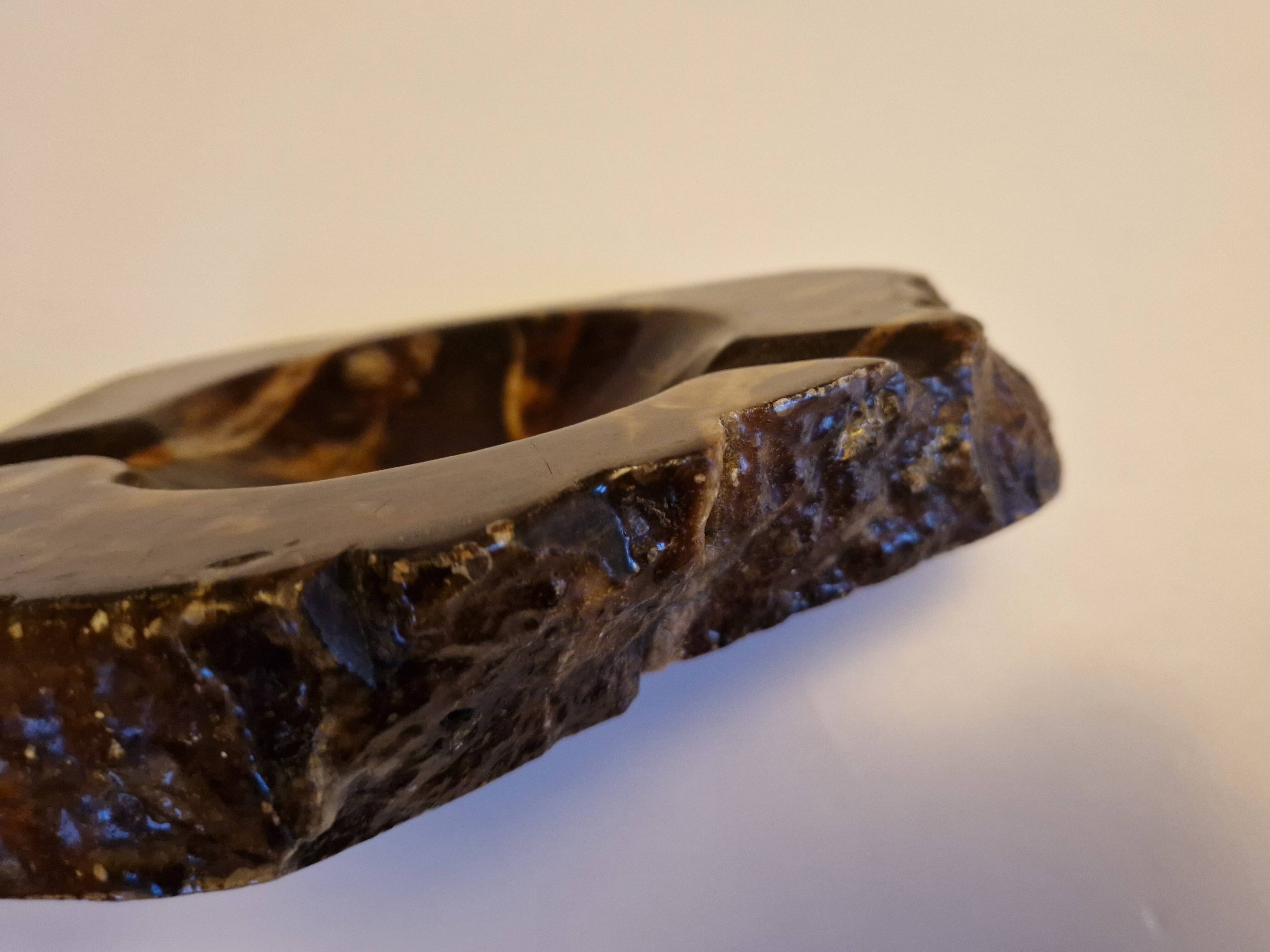 Cendrier en albâtre Italie vintage 1970