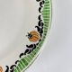 Set of 6 Sarreguemines "Maroussia" dinner plates, early 20th century
