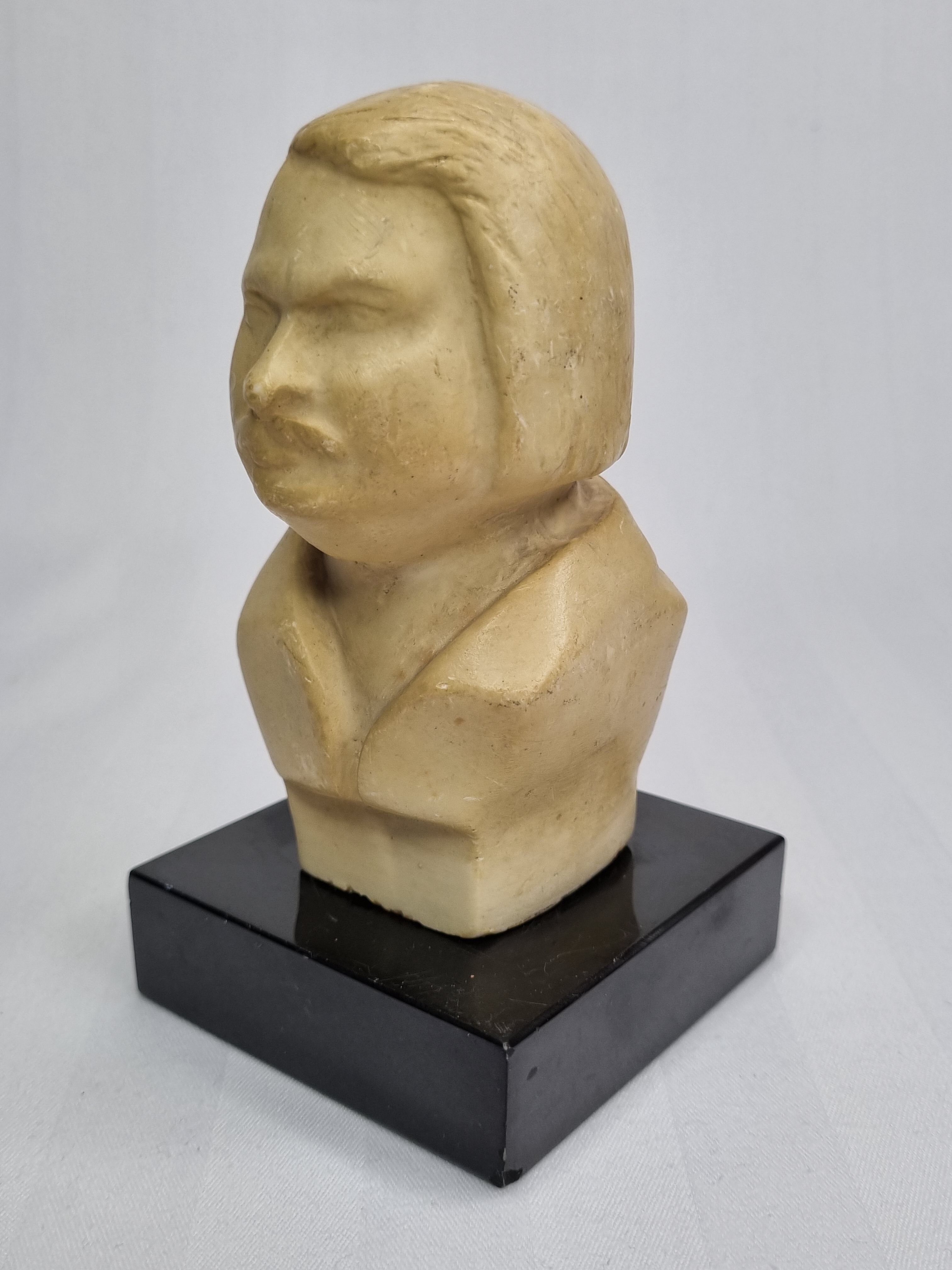 Buste en plâtre d'Honoré de Balzac, 13 cm