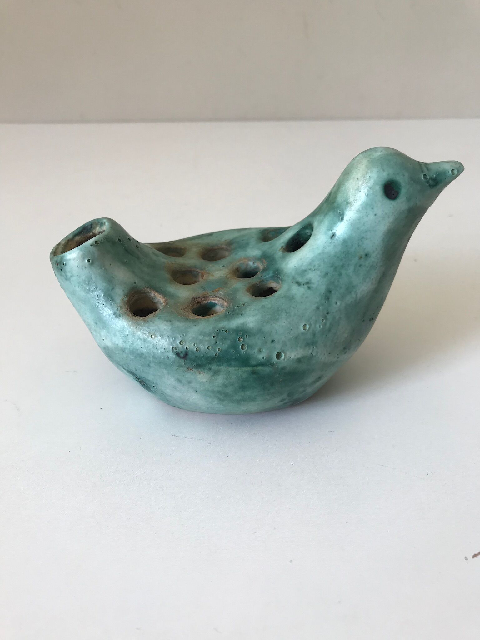 Ceramic flower spade zoomorph 1960