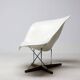 Early 2001 Vitra Eames La Chaise – Labeled, Sculptural Bone-White Patina
