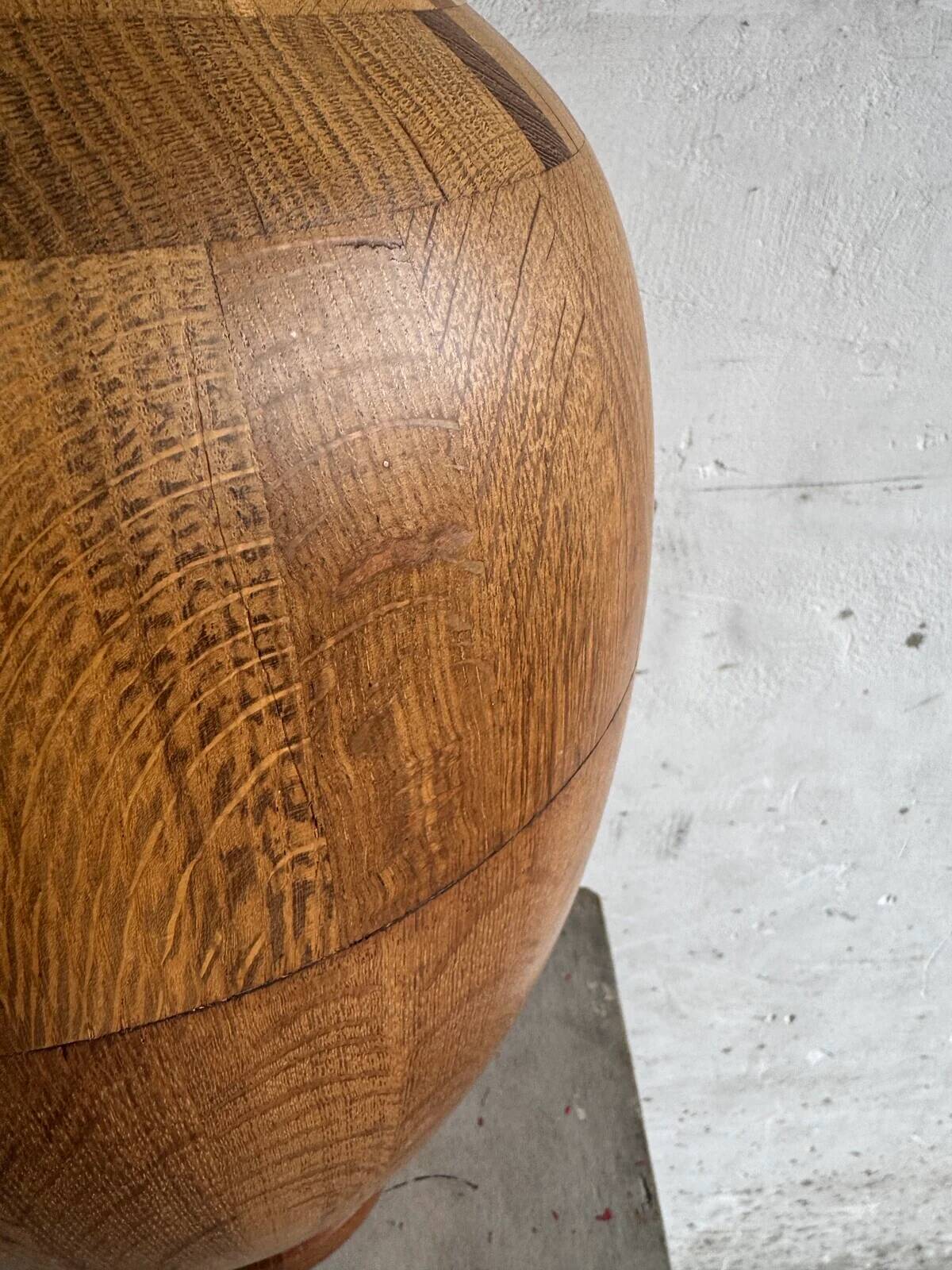 Sculptural wooden vase