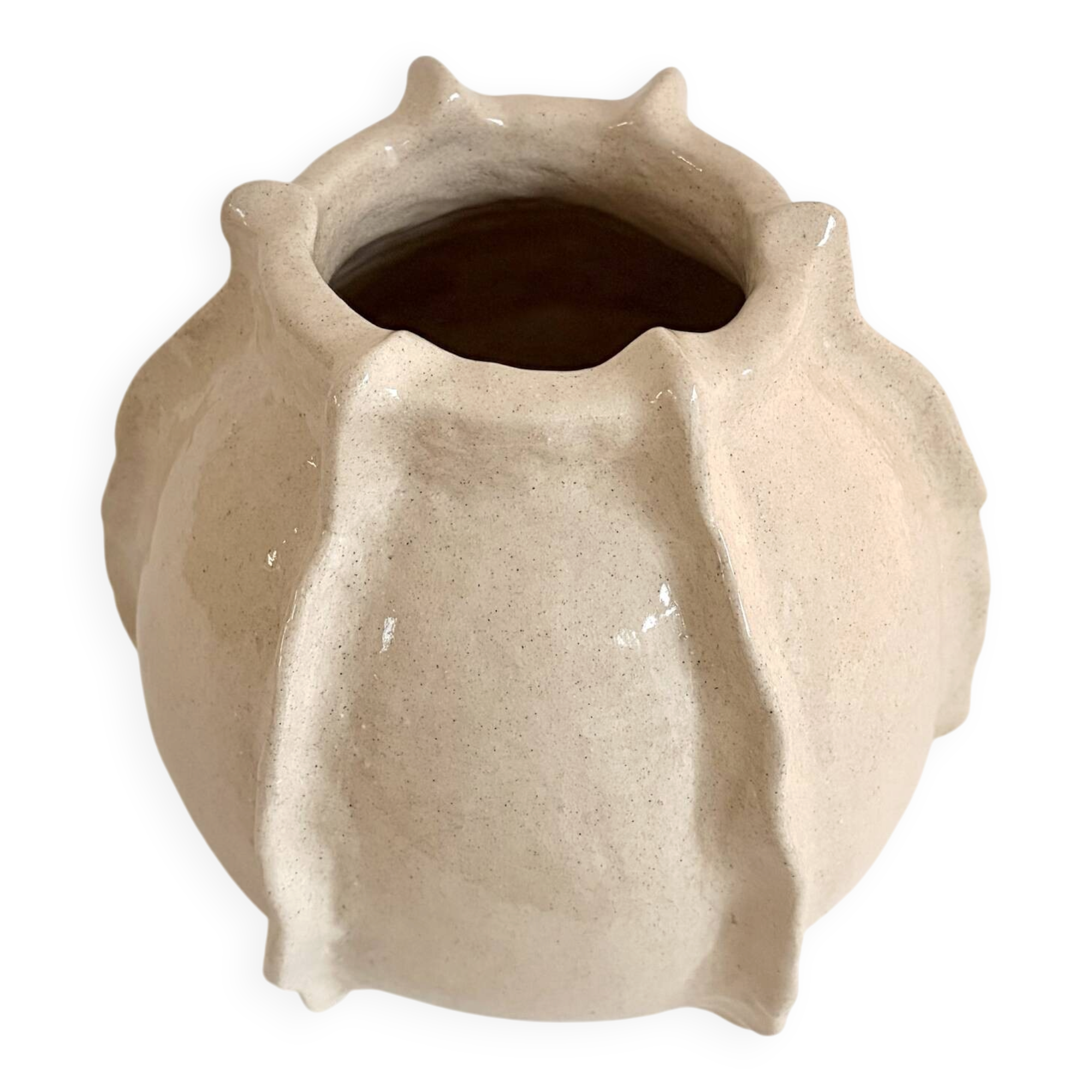 Handmade stoneware vase