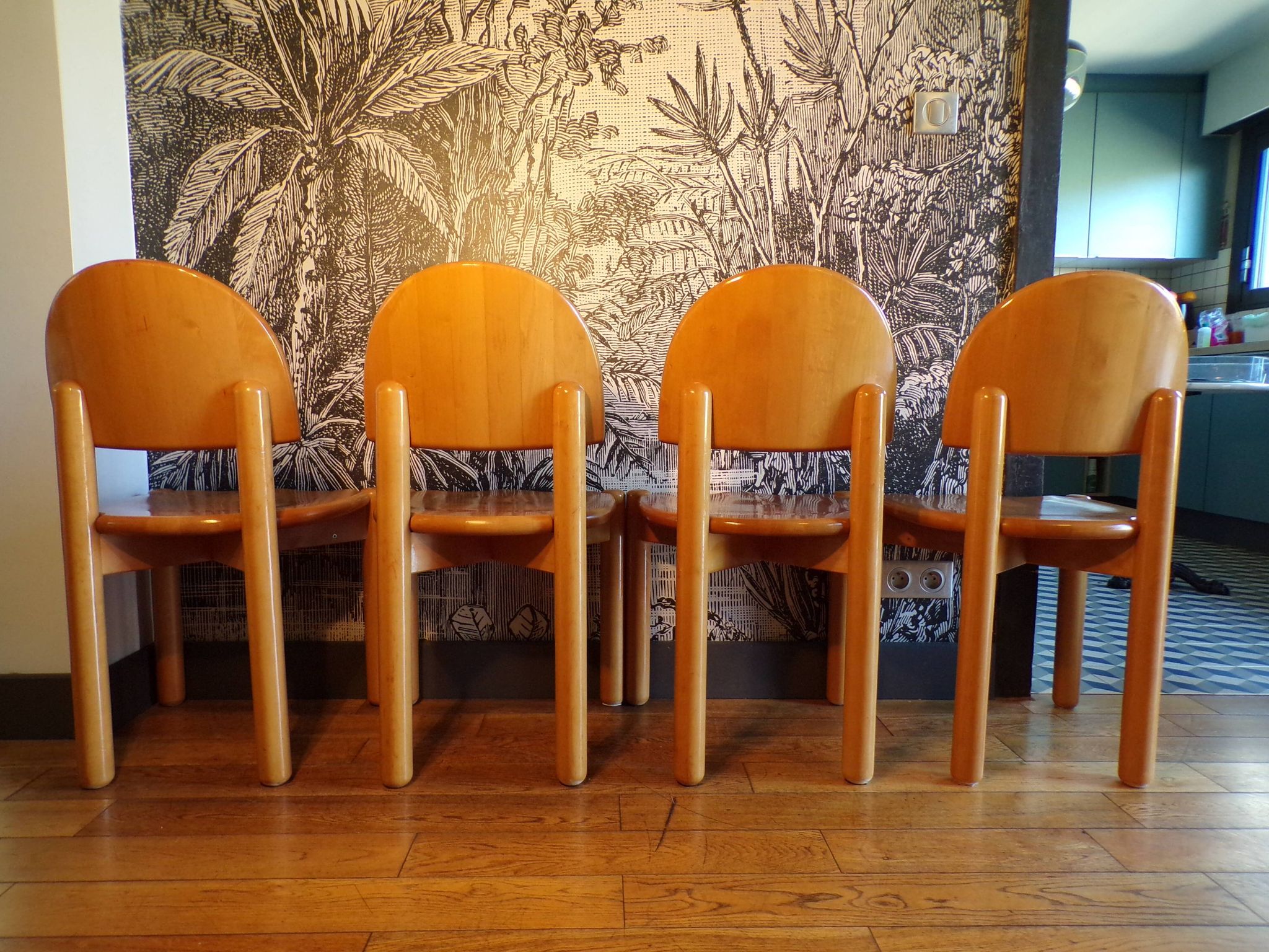 Set 4 chaises Rainer Daumiller pour Hirtshals Savvaerk