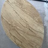 Travertine coffee table, Italian design of the 80s