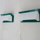 Paire d'appliques murales à volet Scandinave vert et blanc. Années 80