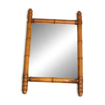 Miroir  "bambou"  vintage