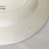 Flat ironstone plates bft 19th century