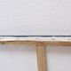 Abstract painting in muted tones on canvas - signed C.Massaut