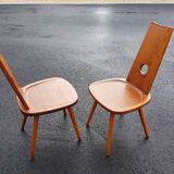 Pair of brutalist chairs
