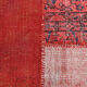 Tapis patchwork vintage en laine faite à la main 245x168cm