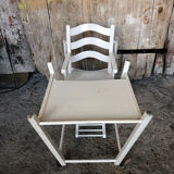 High chair bebe baumann vintage white wood