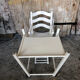 Chaise haute bebe baumann bois blanc vintage