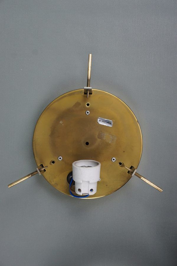 Suite de 2 plafonniers en verre vernissé Kaiser Leuchten