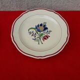 Flat on peedouche in earthenware of Gien model Savoie diam 24.5 cm